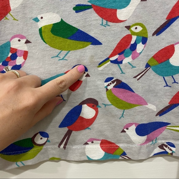 Mini Boden girls 2-3 years bird print knit dress - Picture 7 of 7